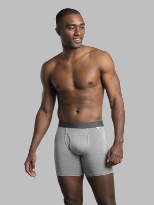 Assorted Fruit Of The Loom Crafted Comfort™, Extended Sizes 3 Pack Men's Boxer Briefs | PXV435891