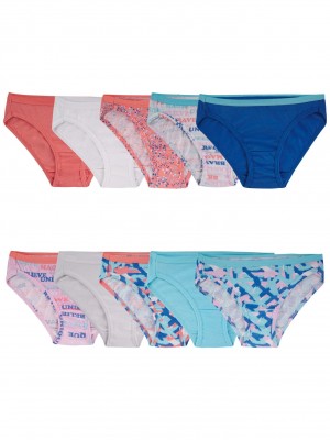 Assorted Fruit Of The Loom Eversoft®, 10 Pack Girls' Bikini | ALV157903