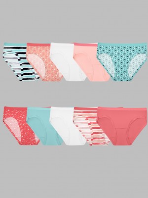 Assorted Fruit Of The Loom Eversoft® Hipster, 10 Pack Girls' Underwear | ANX621480