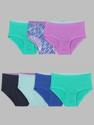 Assorted Fruit Of The Loom Girl's Breathable Micro-Mesh, 6+1 Bonus Pack Girls' Briefs | KQP185369