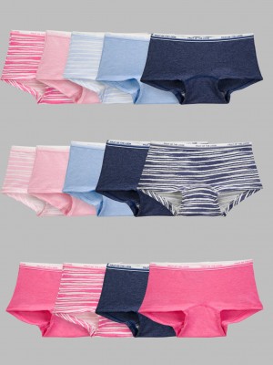 Assorted Fruit Of The Loom Heather Boy Short, 14 Pack Girls' Briefs | OPW102798