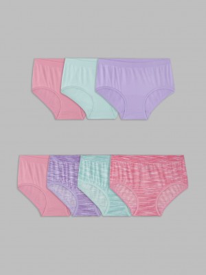 Assorted Fruit Of The Loom Seamles, 6+1 Bonus Pack Girls' Briefs | RIQ569103