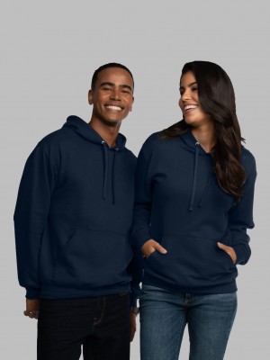 Blue Cove Fruit Of The Loom EverSoft® Fleece Pullover Women's Hoodie | QLE160825