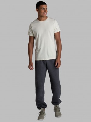 Charcoal Fruit Of The Loom Crafted Comfort Favorite Fleece Men's Sweatpants | NLV576329