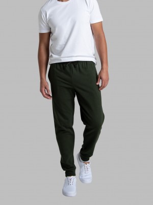 Duffle Bag Green Fruit Of The Loom Eversoft® Fleece Jogger Men's Sweatpants | HJN143678