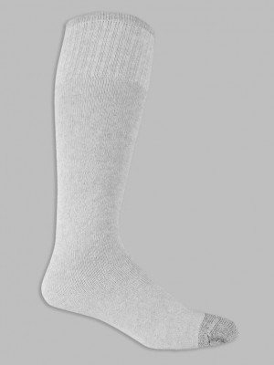 Grey Fruit Of The Loom Workgear™ Tube Crew Grey, 10 Pack Men's Socks | LAX348695