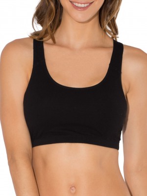 Grey With Black/Charcoal/Black Fruit Of The Loom Tank Style Sports Bra, 3 Pack Women's Sports Bra | HVG921347