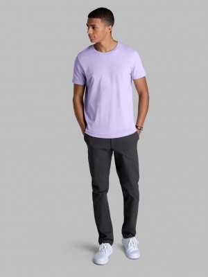 Lilac Petal Fruit Of The Loom Recover™ Short Sleeve Crew Men's T Shirts | GCA543016