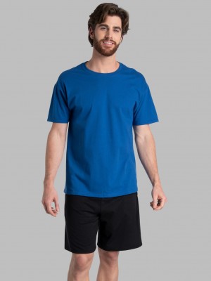 Limoges Fruit Of The Loom Eversoft® Short Sleeve Crew, Extended Sizes 2 Pack Men's T Shirts | EOF138062