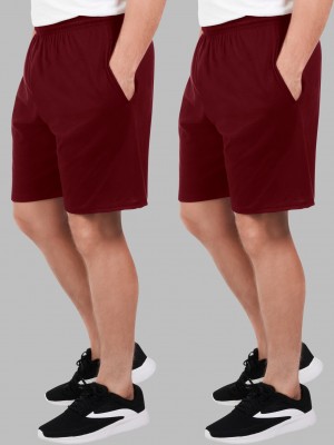 Maroon Fruit Of The Loom Eversoft® Jersey Short, Extended Size, 2 Pack Men's Shorts | TMQ791320