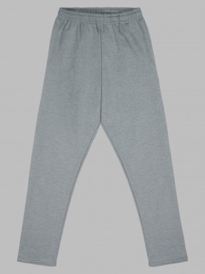 Medium Grey Fruit Of The Loom Eversoft® Open Bottom Men's Sweatpants | HNC716359