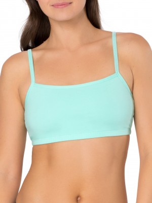 Mint Chip/White/Grey Fruit Of The Loom Strappy Sports Bra, 3 Pack Women's Sports Bra | WBR372014