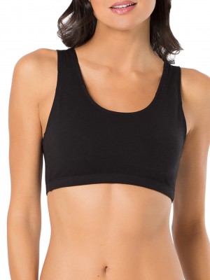 Skinny Stripe/Black/Red Fruit Of The Loom Tank Style Sports Bra, 3 Pack Women's Sports Bra | JFM352416