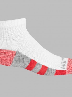 White Fruit Of The Loom Sport Ankle, 10 Pack Boys' Socks | FPH352184