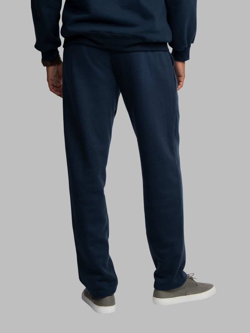 Blue Cove Fruit Of The Loom Eversoft® Open Bottom Men's Sweatpants | LQK270651