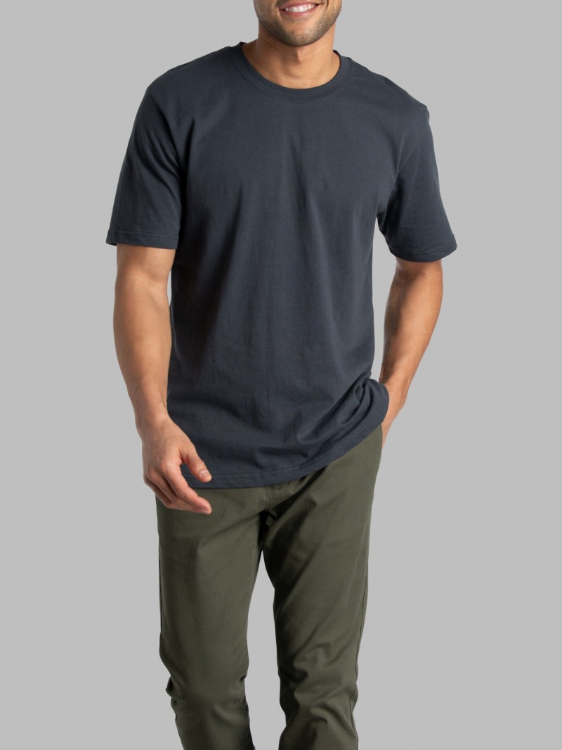 Greystone Fruit Of The Loom Crafted Comfort Legendary Tee™ Crew Men's T Shirts | FOK408159