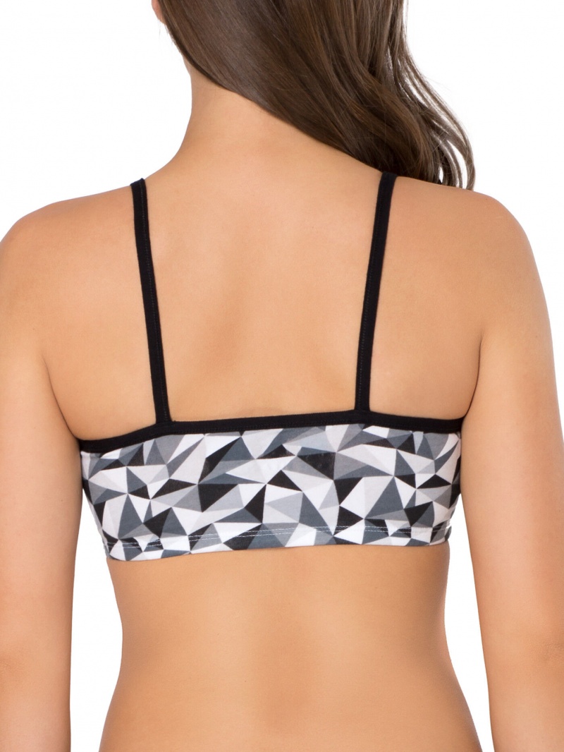 Kaleidoscope/Charcoal/Red Hot Fruit Of The Loom Strappy Sports Bra, 3 Pack Women's Sports Bra | KFR357162