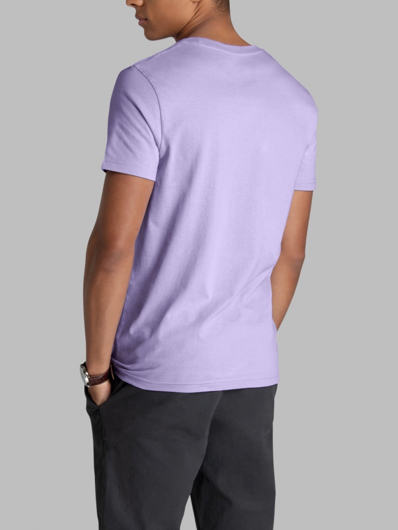 Lilac Petal Fruit Of The Loom Recover™ Short Sleeve Crew Men's T Shirts | GCA543016