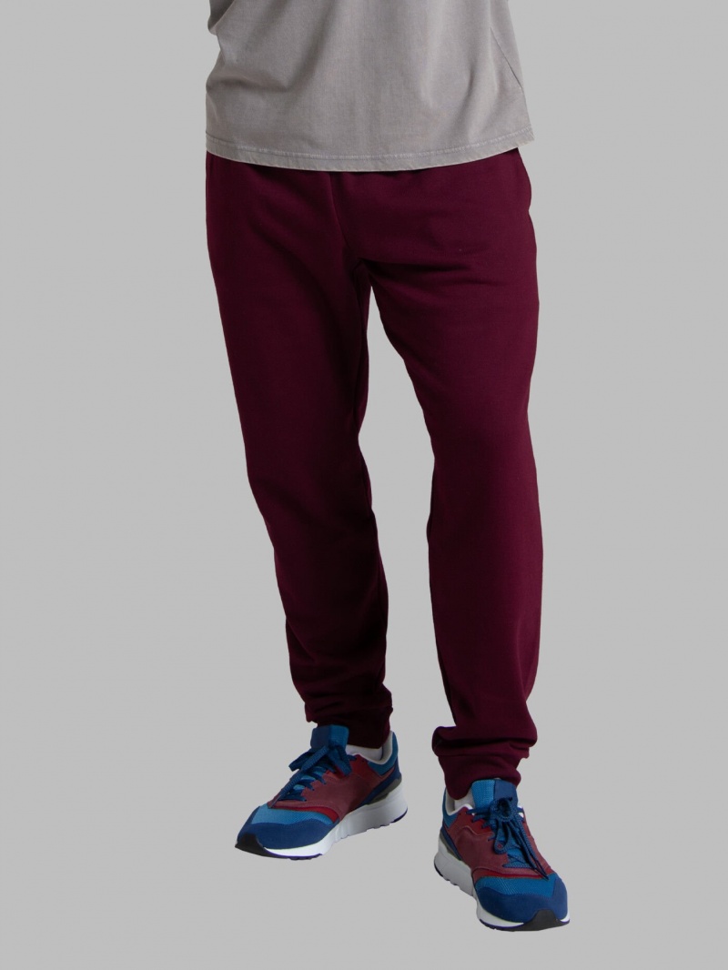 Maroon Fruit Of The Loom Eversoft® Fleece Jogger Men's Sweatpants | VXW978426