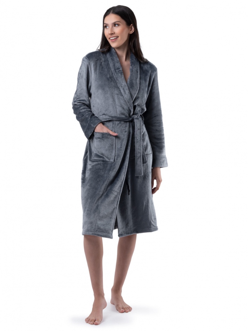 Monument Fruit Of The Loom Fleece Robe Women\'s Sleepwear | DSU176942