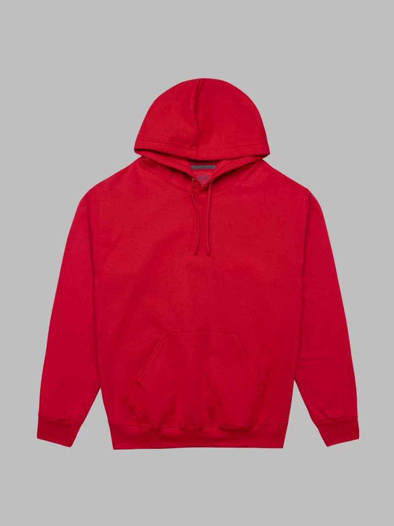 True Red Fruit Of The Loom EverSoft® Fleece Pullover, Extended Sizes Women's Hoodie | TBJ074591