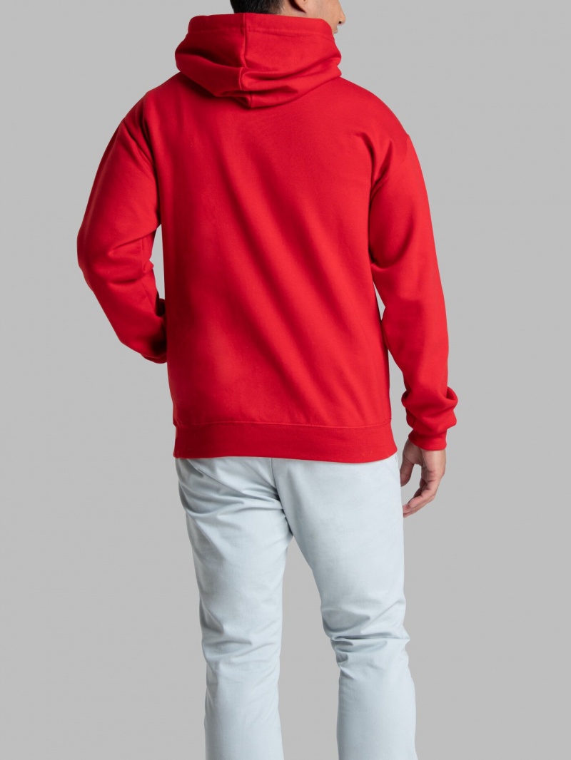 True Red Fruit Of The Loom EverSoft® Fleece Pullover, Extended Sizes Women's Hoodie | TBJ074591