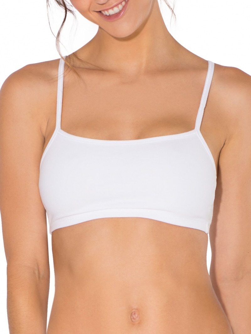 White/Grey/Black Fruit Of The Loom Strappy, 6 Pack Women\'s Sports Bra | QZC856013